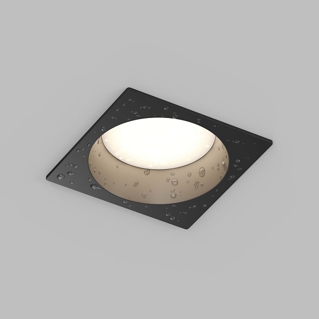 Встраиваемый влагозащищенный светильник Denkirs Deep DK3104-BK Фото № 3