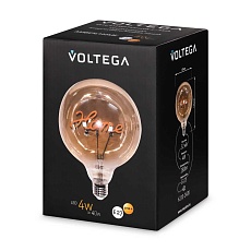 Лампа светодиодная филаментная Voltega 271 E27 4W 2700K янтарная 8524 4