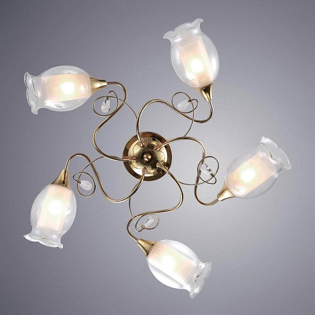 Потолочная люстра Arte Lamp Mughetto A9289PL-5GO Фото № 2
