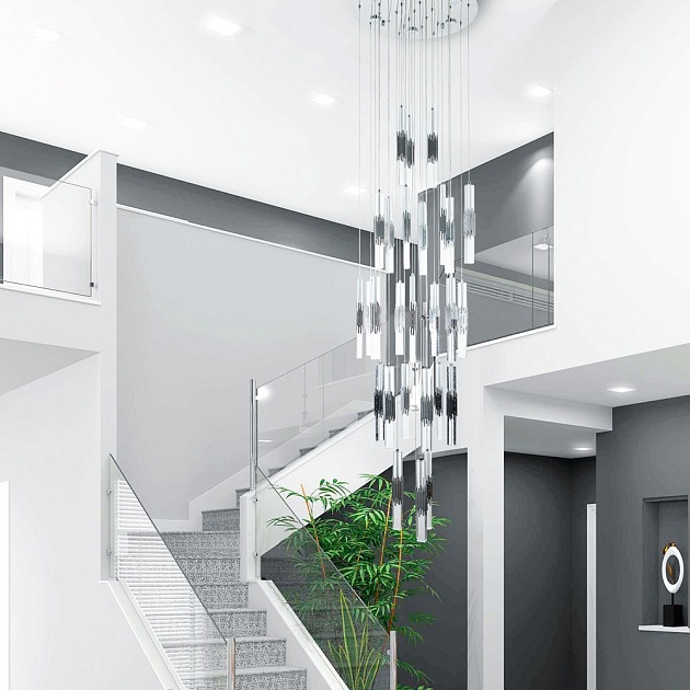 Подвесная светодиодная люстра Modelux ML.88987.28 CR Фото № 2