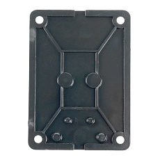 Розетка настенная 1-местная с/з Stekker, RST16-31-44, каучук, 250В, 16А, IP44, черный 39018 2