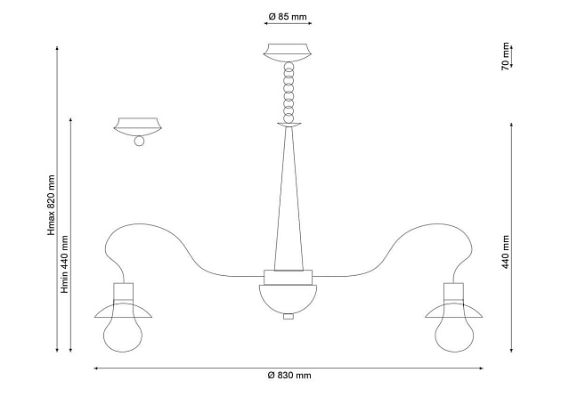Подвесная люстра Lucia Tucci Natura 188.12 LED Фото № 2