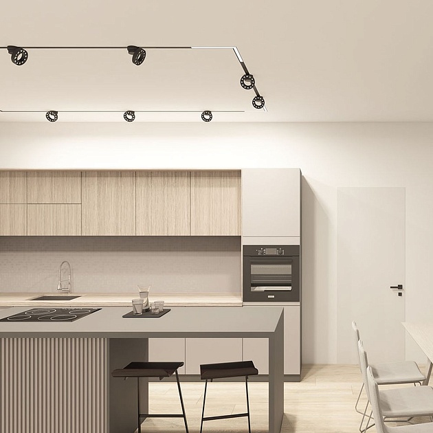 Трековый светодиодный светильник Denkirs Smart Grill DK8030-BK изображение 7 Трековый светодиодный светильник Denkirs Smart Grill DK8030-BK Фото № 7