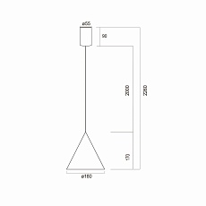 Подвесной светильник Mantra Cono 9451 3