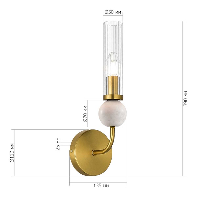 Бра ST Luce Medea SL1244.301.01 изображение 4 Бра ST Luce Medea SL1244.301.01 Фото № 4