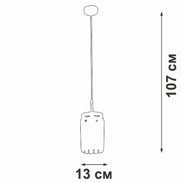 Подвесной светильник Vitaluce V5151-0/1S Фото № 4
