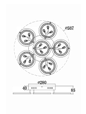Потолочный светильник Freya FR10017CL-L92W 1