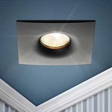 Светильник встраиваемый алюминиевый ЭРА KL104 BK под лампу MR16 GU5.3 черный Б0059794