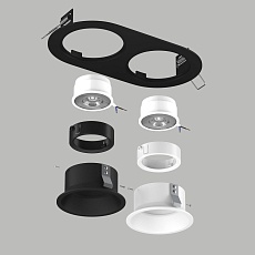 Комплект со светильником Lightstar Domino Round (214657+214606+214607+214006+214007) D6570607WBMOD 2