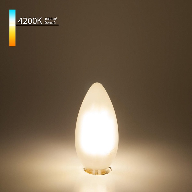 Лампа светодиодная филаментная Elektrostandard BLE1427 E14 9W 4200K матовая a050133 фото 3