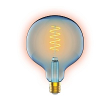 Лампа светодиодная диммируемая филаментная Gauss E27 5W 1800K синяя 1013802105 4