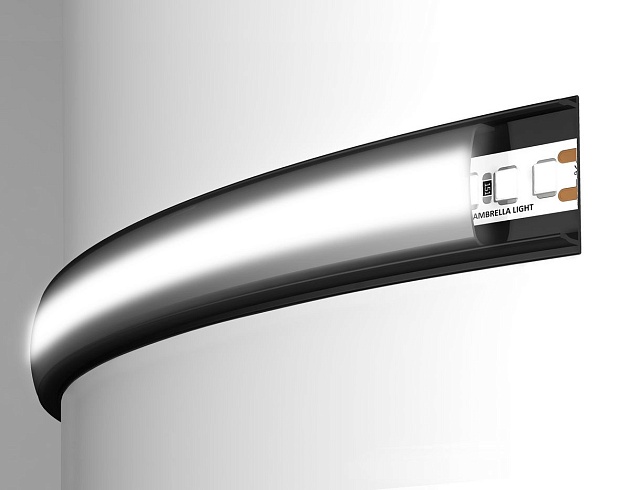 Профиль с рассеивателем Ambrella Illumination GP1600BK/BK изображение 6 Профиль с рассеивателем Ambrella Illumination GP1600BK/BK Фото № 6