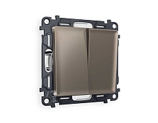 Комплект механизма 2-кл выключателя AMBRELLA VOLT ALFA Темная бронза матовый QUANT (AP6330, VM115) MA633010