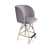 Полубарный стул Sheffilton SHT-ST33/S80-1 сиреневая орхидея/прозрачный лак/черный 7830579602