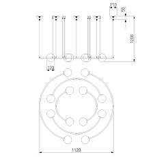 Подвесная люстра Bogates Brook 360/12 2