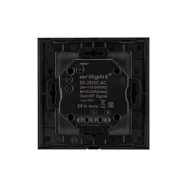 Панель управления Arlight Sens SR-2830C-AC-RF-IN Black 019062 Фото № 2