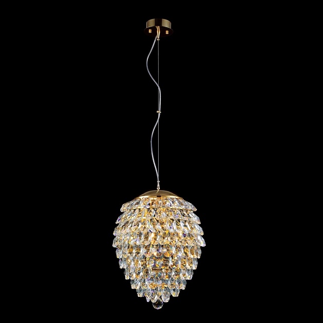 Подвесной светильник Crystal Lux Charme SP6 Gold/Transparent фото 