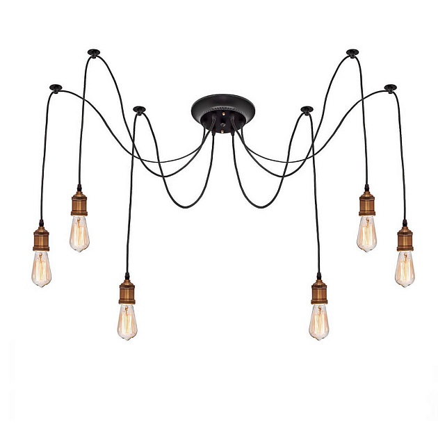Подвесная люстра Loft IT Spider Loft1162A/6 изображение 3 Подвесная люстра Loft IT Spider Loft1162A/6 Фото № 3