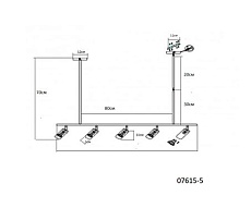 Подвесная люстра Kink Light Кайко 07615-5,19 3