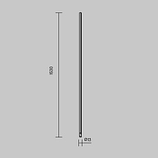Шинопровод 1,5м вертикальный Maytoni Technical ARITY Busbar trunkings Arity TRX234-V-1.5B 5