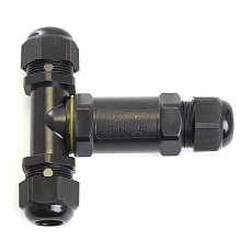 Соединитель-коннектор для проводов LD530, 3-контактный, водонепроницаемый (клемма 3pin), черный 49116 4