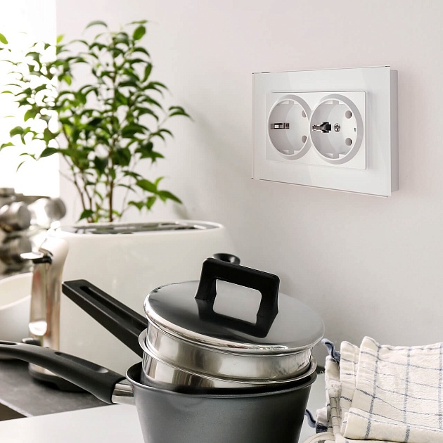 Рамка для двойной розетки Werkel Favorit белый W0081101 4690389160219 Фото № 5