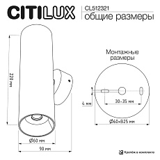 Настенный светильник Citilux Axel CL512321 1