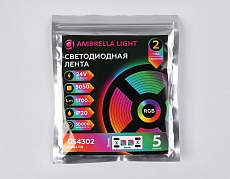 Светодиодная лента Ambrella Light 14,4W/m 60LED/m 5050SMD RGB 5M GS4302 3