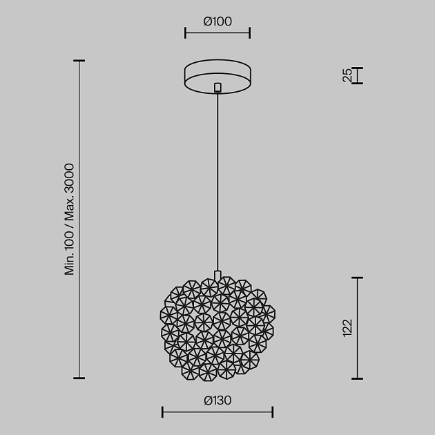 Подвесной светильник Maytoni MOD487PL-01BS изображение 6 Подвесной светильник Maytoni MOD487PL-01BS Фото № 6