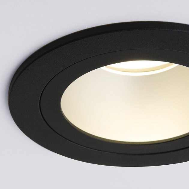 Встраиваемый светильник Elektrostandard 122 MR16 серебро/черный a053354 Фото № 3