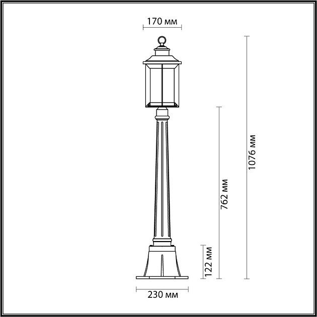 Уличный светильник Odeon Light Nature Mavret 4961/1F Фото № 6