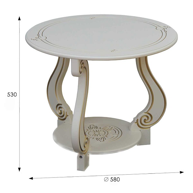 Журнальный стол Мебелик Грация (М) 002131 изображение 3 Журнальный стол Мебелик Грация (М) 002131 Фото № 3