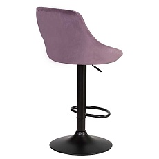 Стул барный DOBRIN LOGAN BLACK (пудрово-сиреневый велюр (MJ9-52)) 5007_BlackBase-LM LOGAN BLACK 3