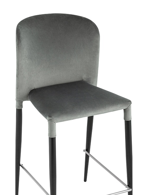 Полубарный стул Stool Group Лори велюр серый vd-lori-plb-b26 фото 2