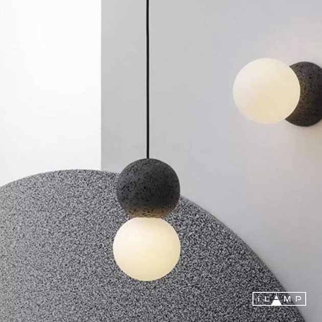 Бра iLamp Foxtrot 10695W/1-D100 BK-WH изображение 3 Бра iLamp Foxtrot 10695W/1-D100 BK-WH Фото № 3