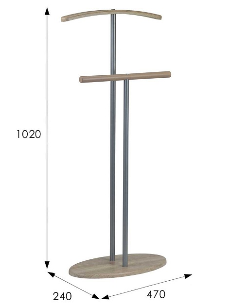 Костюмная вешалка Мебелик Дэви 2 004919 изображение 3 Костюмная вешалка Мебелик Дэви 2 004919 Фото № 3