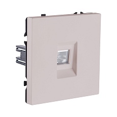 Розетка Ethernet RJ45 Cat.6, кашемир матовый Kollinger Eclipse EC-017CM 1