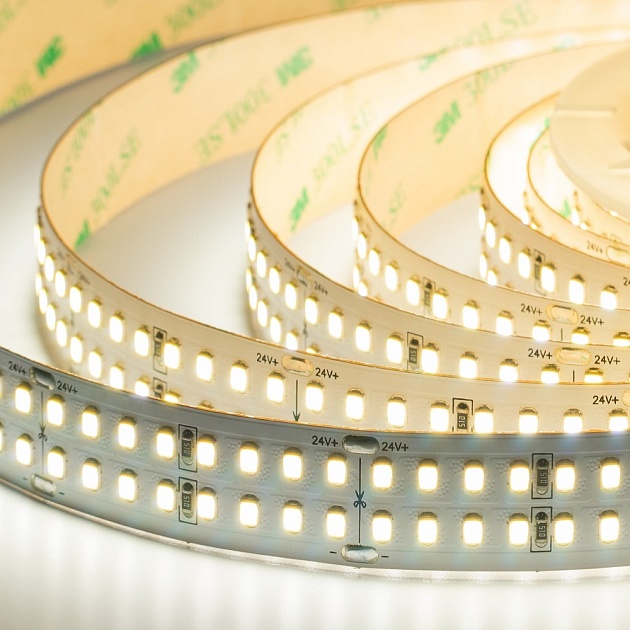 Лента светодиодная ELFLED LX170, 320/м (2835), 24В, 40Вт/м, 3м, 2ряда, белый нейтральный 4000-4500К ELFLED-24320-LX170/2-nw Фото № 1