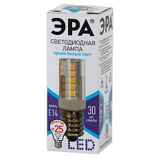 Лампа светодиодная ЭРА E14 3,5W 4000K прозрачная LED T25-3,5W-CORN-840-E14 Б0028745 1