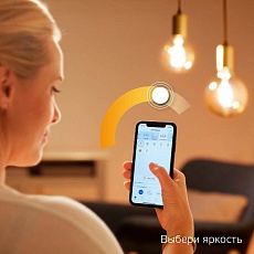 Лампа светодиодная диммируемая филаментная Gauss Smart Home Filament E27 7W 2700K прозрачная 1200112 5