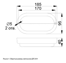 Настенно-потолочный светодиодный светильник IEK ДПО LDPO0-4011-8-4000-K01 1