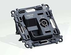 Механизм розетки компьютерной + TV оконечной RJ-45 (8P8C) AMBRELLA VOLT VM VM195 2