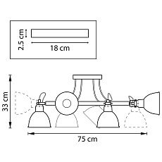 Потолочная люстра Lightstar Acrobata 761067 1