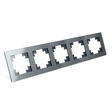 Рамка 5-постовая Stekker Катрин графит GFR00-7005-06 39642 3