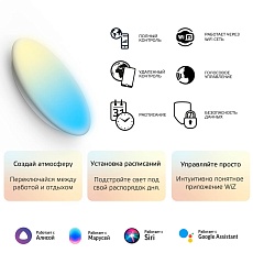 Накладной светодиодный светильник Gauss Smart Home 2050112 1