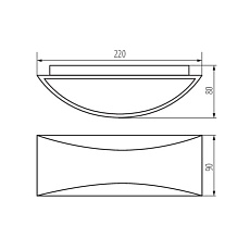 Фасадный светильник Kanlux BISO LED EL 8W-GR 29260 1