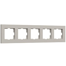 Рамка на 5 постов Werkel Slab дымчатый софт W0052917 a071630