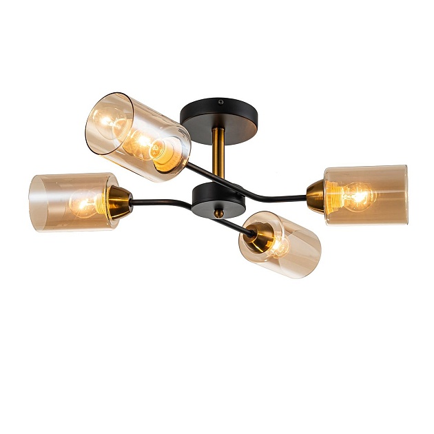 Потолочная люстра Escada Vertigo 1131/4P Black/Gold изображение 5 Потолочная люстра Escada Vertigo 1131/4P Black/Gold Фото № 5