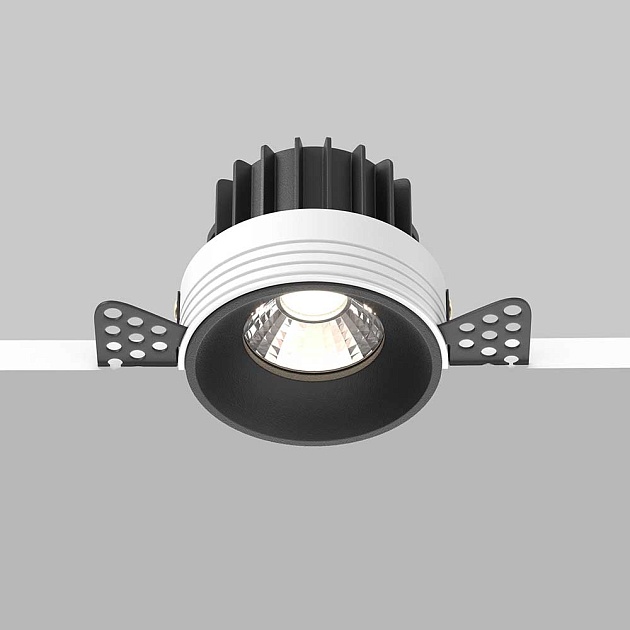 Встраиваемый светодиодный светильник Maytoni Round DL058-12W4K-TRS-B фото 3