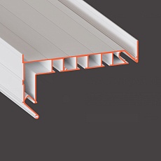 Профиль Flexy для изготовления скрытых карнизных ниш 8243 GARDINA3 03 9005